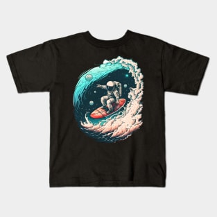 Surfing to The Other Galaxy Kids T-Shirt